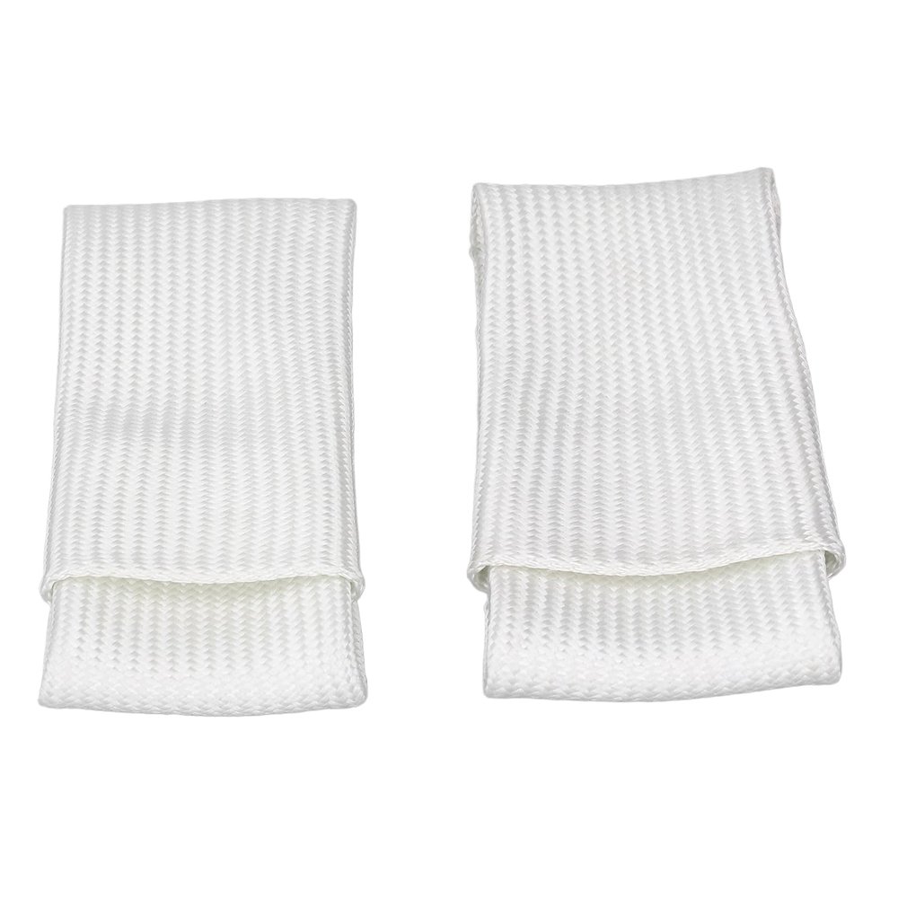 2PCS Glass Fiber Cots White Thermal Insulation Covers for Welding