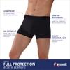 KARSWATT Reusable Absorbent Leak Proof Urinary Incontinence Underwear for Men Bladder Control Breathable Boxer Briefs 3 Pack (Large, Black) view 2