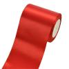 ZOOYOO 4 Inch x 24 Yards Red Thick Satin Ribbon for Making Bows, Wrapping Presents, Wedding & Christmas Decor view 1