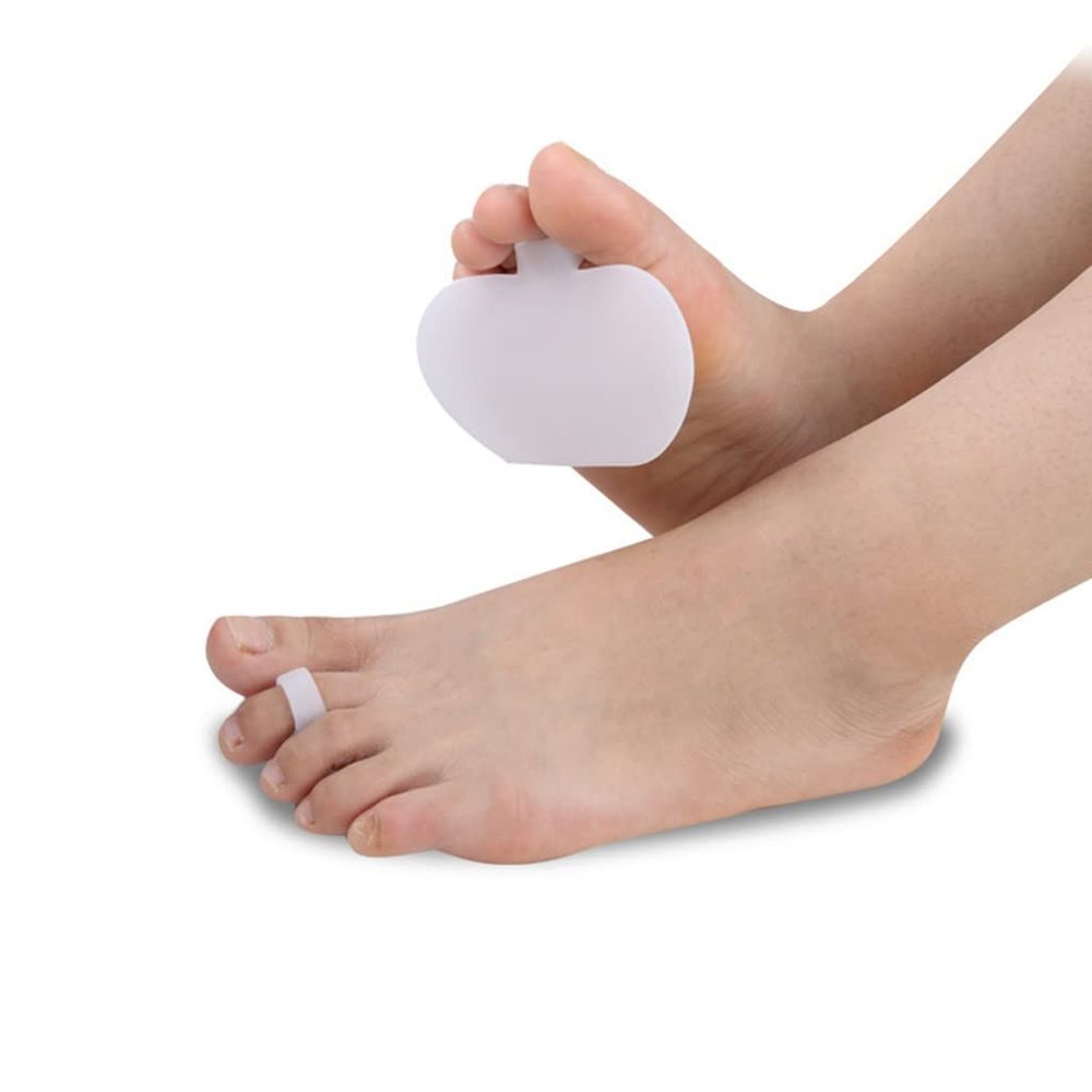 DEAVER Shaped Forefoot Pad Silicone Non-Slip Anti,Toe Splitter High Heels Front Half,Minimally Invasive Gel Hallux Valgus Straightener Foot Pain Relief