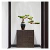 MKYOKO Artificial Bonsai Tree Artificial Bonsai Welcoming Pine Tree,15 Inches Simulation Potted Plant Decorative Bonsai, Office, Shop Decorative Giftswith Cleaning Brush Simulation Bonsai Trees view 3