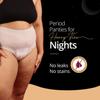 Carmesi Disposable Underwear for Women | Overnight Leakproof for Postpartum & Incontinence | 360 Coverage & Comfortable Sleep Protection | Size XXL-3XL, Waist 43-54 in (4 Count) White view 3
