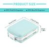 4Pcs Pill Organizer,8 Compartments Portable Pill Box,Travel Pill Box,Three Folding Design Daily Pill Organizer for Pocket Purse Medicine Vitamin Holder Container(Pink,blue) view 2
