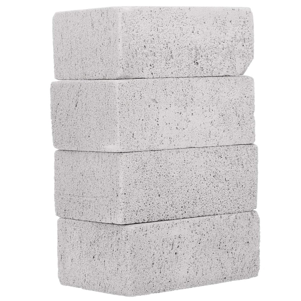 Cleaning Block, 4 Pcs Barbecue Grill Cleaning Brick Block Stains Grease Cleaner Stone Kitchen Accessory for Removing BBQ Grills, Racks, Flat Top Cookers, Pool