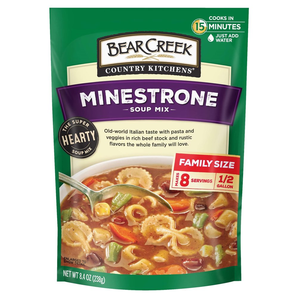 Bear Creek Soup Mix, Minestrone, 8.4 Ounce (Pack of 6)
