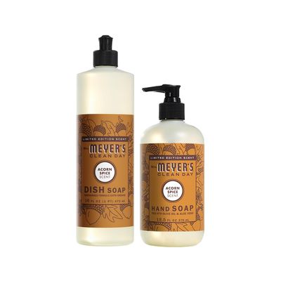 Mrs. MEYER'S CLEAN DAY Variety, 1 Liquid Hand Soap, Apple Cider, 12.5 OZ, 1 Liquid Dish Soap, Apple Cider, 16 OZ, 1 CT