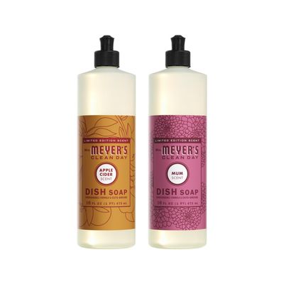 Mrs. MEYER'S Clean Day Variety, 1 Liquid Dish Soap Apple Cider, 16 OZ, 1 Liquid Dish Soap Mum, 16 OZ, 1 CT