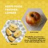 BeeWRAPZ Reusable Beeswax Wraps for Food | Eco Friendly & Organic | Vegan & Plastic-Free Food Storage | Biodegradable |Pack of 3 Beeswax Food Wraps for Wrapping Fruits & Vegetables (Grey) view 3