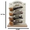 Ebros Gift Witchcraft Witches Pack of 24 Broomsticks Mini Signs Hanging Ornaments With Display Stand 'If The Broom Fits Ride It' 'Broom Parking' Frequent Flyer' 'Home Is Where You Hang Your Broom' view 3