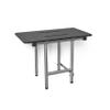 18-inch x 15-inch ADA Bariatric Folding Wall Mount Bathroom Shower Seat Bench with Legs, Matte Black Phenolic Seat view 1