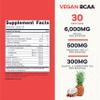 Type Zero Ultra Clean Vegan BCAA Powder + Electrolytes (Tropical Fruit Punch | 6G) 2:1:1 Sugar-Free/No Sucralose BCAAs Amino Acids Supplement - BCAA Vegan Amino Acids After Workout Drink, 30 Servings view 2