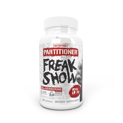 5% Nutrition Rich Piana Freak Show | Muscle Builder | Berberine, Gymnema Sylvestre, Banaba Powder | 180 Capsules (30 Days)