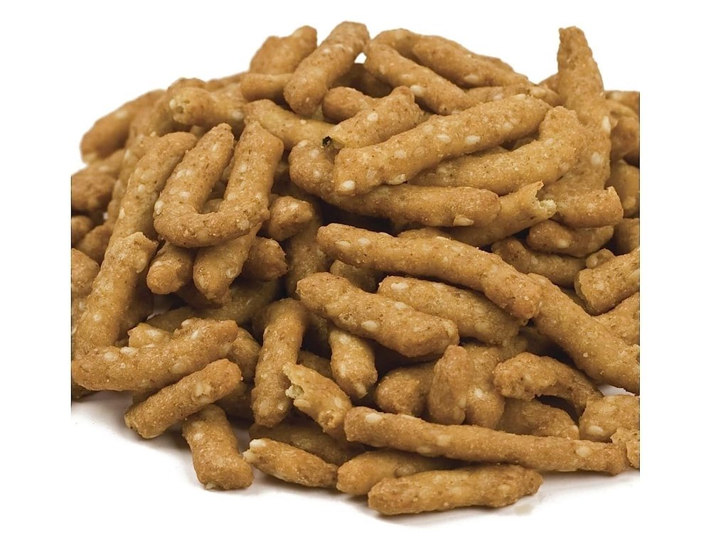 4LB Narrow Sesame Sticks Salted in Resealable Bag by Nuts To You | Crunchy Salty Snack Topping for Salads or Soups | Kosher Delicious & Fresh Snacks