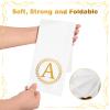 100 Gold Monogram Disposable Napkins - Letter A Hand Towels Decorative, Dinner Napkins for Guest, Monogrammed Hand Towels for Bathroom Wedding Birthday Party Baby Shower view 3