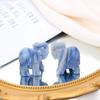 QINJIEJIE Blue Aventurine Crystals Elephant Decor Cute Desk Stones Polished Figurine Natural Gemstones Luck Decoration Home Room Office Pocket Hippie Decor Meditation Spiritual Gift for Women view 3