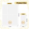 100 Gold Monogram Disposable Napkins - Letter M Hand Towels Decorative, Dinner Napkins for Guest, Monogrammed Hand Towels for Bathroom Wedding Birthday Party Baby Shower view 2
