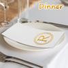 100 Gold Monogram Disposable Napkins - Letter R Hand Towles Decorative, Dinner Napkins for Guest, Monogrammed Hand Towels for Bathroom Wedding Birthday Party Baby Shower view 4