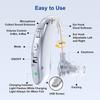 Rechargeable Hearing Aids for Seniors Severe Hearing Loss, Hearing Aids with Noise Cancellation, Hearing Aids, Behind the Ear Hearing Aids (Silver) view 2