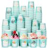 Patelai 500 Pack 3 oz Paper Cups Disposable Bathroom Small Mouthwash Animal Beverage Drinking Cups for Home, Office, Travel, Party(Bathroom Cat) view 1