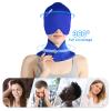 ComfiTECH Cold Cap and Neck Ice Pack Wrap Gel Combo, Care Package for Head and Cervical, Blue view 2