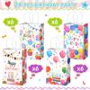 Fulmoon 36 Pcs Happy Birthday Gift Bag Bulk Happy Birthday Goodie Bags with Handle Colorful Paper Party Favor Supplies for Guests Small Return Gifts Treat Candy Wrapping Hold view 2
