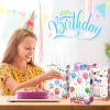 Fulmoon 36 Pcs Happy Birthday Gift Bag Bulk Happy Birthday Goodie Bags with Handle Colorful Paper Party Favor Supplies for Guests Small Return Gifts Treat Candy Wrapping Hold view 4
