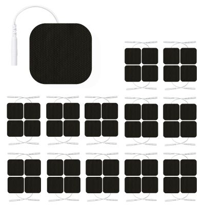 48 Pack 2" x 2" Replacement Pads Reuse More Than 45 Times, Upgraded Self-Adhesive Pads, Black