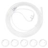 ANSNF Oxygen Nasal Cannula for Adult - 7 ft Soft Tubing, 5 Pack, White view 1