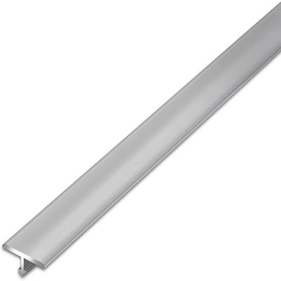 Floor Transition Strip Walkers Entry Ramp, Floor Transition Strip Metal, T Molding Gap Cover Flooring Seam Strips Cuttable Waterproof, Flat T Carpet Edge Trim for Doorway, Width 33mm (Color : Silver