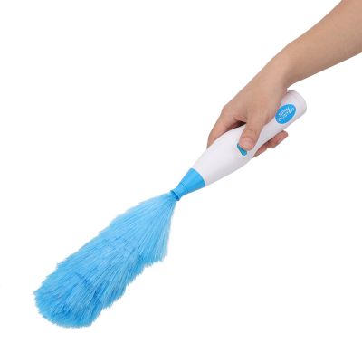 Electric Duster Automatic Duster Brush, 180 Degrees Bendable Rotating Duster with Extension Pole, Dirt Dust Duster for Window Desk Table Furniture