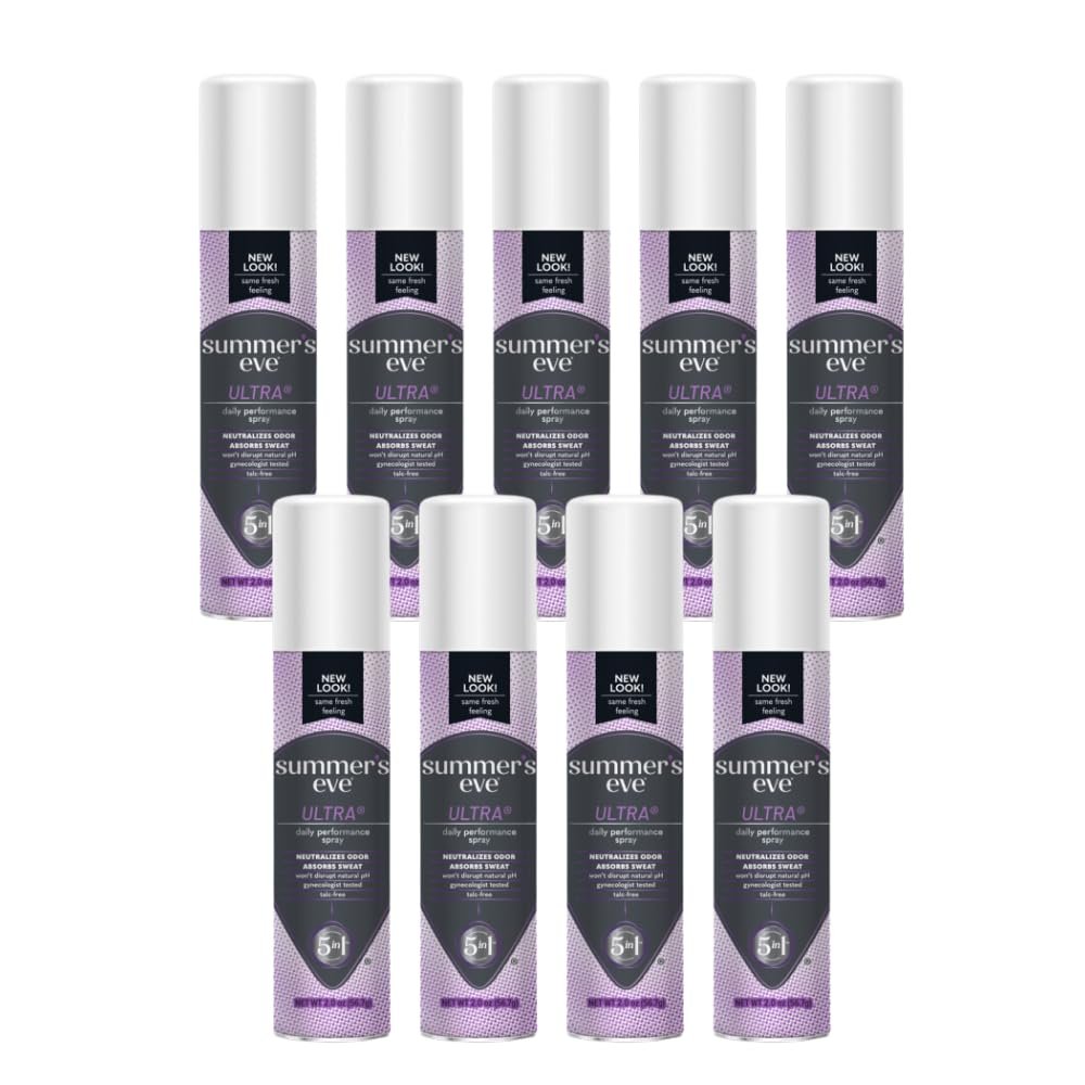 Summer's Eve Ultra Daily Active Feminine Spray, 2 Oz (Pack of 9)
