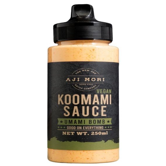 Aji Mori Vegan Koo Mami Spicy Mayo Umami Bomb - Vegan Mayonnaise with Chili & Authentic Asian Flavor Hot Sauce - Elevate any Dish Like Sushi, Sandwich and more, with this Japanese Mayo