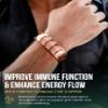 MagnetRX 3X Strength Copper Bracelet  99.9% Pure Copper Bracelets for Men with Magnets  Premium Fold-Over Clasp and Adjustable Bracelet Length with Included Sizing Tool (Legacy) view 2