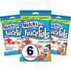 Welch's Juicefuls Juicy Fruit Snacks, Mixed Fruit, Fruit Gushers, Gluten Free, 4 Oz Sharing Size Bags (Pack of 6) view 1