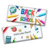 12 Ct Back to School Candy Classroom Supplies Wrapped Chocolate Bars by Just Candy - No Assembly Required view 1