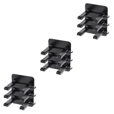 Cabilock 9pcs Hair Dryer Holder Wall Mounted Blow Dryer Rack Adhesive Mounting Space-saving Storage