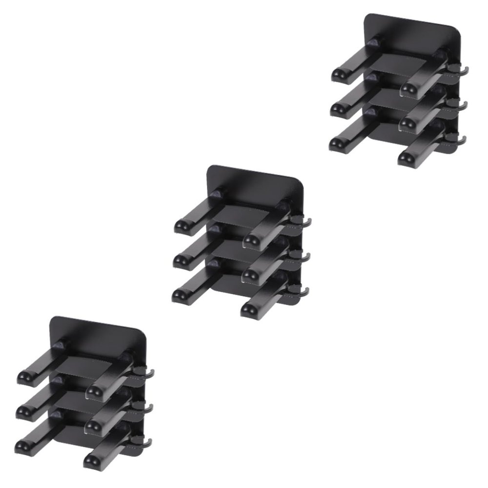 Cabilock 9pcs Hair Dryer Holder Wall Mounted Blow Dryer Rack Adhesive Mounting Space-saving Storage