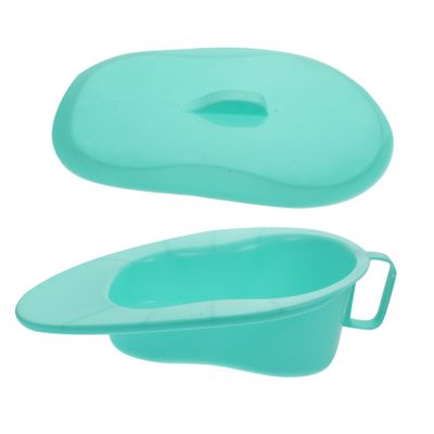 1pc Plastic Dish Pan Pans with Lids Pan with Lid Plastic Bedpans for Females Handicapped Bed Pan with Lid Patient Bed Pan Blush