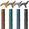 A.A.Nauticals - Wooden Leather Walking Stick Cane for Men and Women-Crocodile Handle, Handmade Personalized Collapsible (Adjustable, 4 Leather Colors, Multicolor Brass Handle, AANWSL-105) (WSL-01) view 1