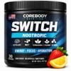 Switch, Brain Boosting Nootropic Energy Supplement Powder - Made in USA - Alpha GPC, NALT, Ashwagandha, Sugar Free Energy, Keto, Increase Mental Focus & Cognitive Function, Enhances Mood & Memory view 1