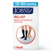 JOBST Relief 15-20 mmHg Compression Stockings, Knee High, Open Toe | Compression Socks for Women/ Men for Tired, Aching or Swollen Legs, Minor Varicosities | Beige, Small view 2