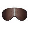 American Football Rugby Sleep Mask Cute Eye Shade Travel Eyemask with Adjustable Strap for Sleeping view 2