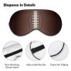 American Football Rugby Sleep Mask Cute Eye Shade Travel Eyemask with Adjustable Strap for Sleeping view 3