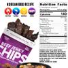 Wicked Cutz Jerky Chips Variety Pack, Up to 28g Protein Per Bag, Cracked Pepper, Teriyaki, Roasted Red Pepper, & Korean BBQ Flavored Beef Jerky Crisps, USA Made High Protein Carnivore Snacks (4 Bags) view 2