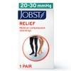 JOBST Relief 20-30 mmHg Compression Stockings, Thigh High Silicone Band, Open Toe | Compression Socks for Women/ Men for Tired, Aching or Swollen Legs, Minor Varicosities | Beige, X-Large view 2