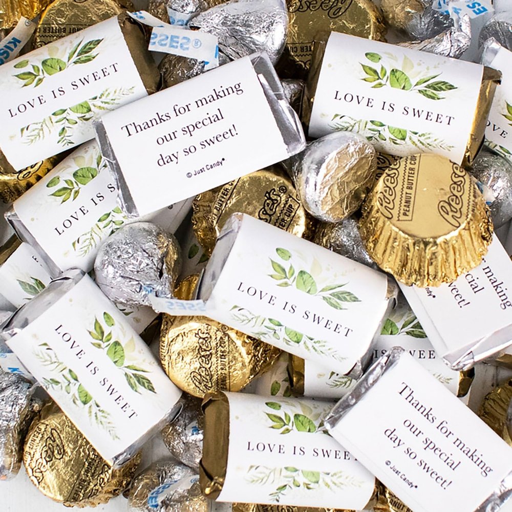 1.6 lbs Wedding Candy Mix (Approximately 115 Pcs) - Bulk Party Favors for Guests, Candy for Candy Buffet