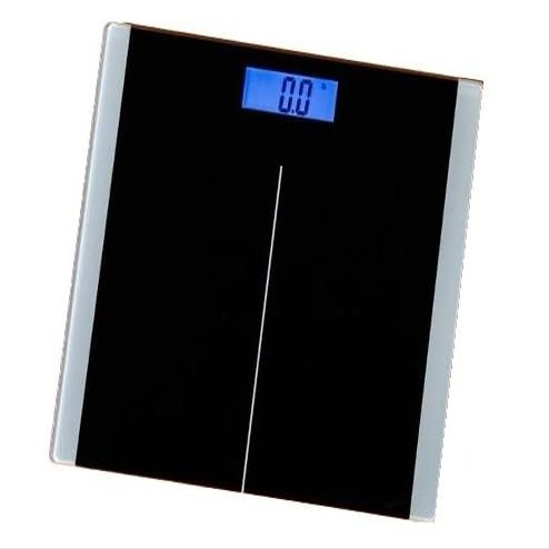 Bathroom Scale for Body Weight Highly Accurate Digital Weighing Machine for People Large Size Backlit LCD Display 6mm Tempered Glass 400 Pounds