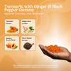 VITA Globe Turmeric Supplement Gummies with Ginger & Black Pepper  250mg Turmeric Extract, Vegan, Non-GMO Herbal Supplement, Daily Wellness Formula  30 Count (Pack of 1) view 3