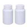 2 Pcs 200ml White Plastic Pill Bottles Empty Medicine Storage Containers Portable Vitamin Tablet Case Refillable Solid Powder Dispenser Holder with Screw Cap view 1