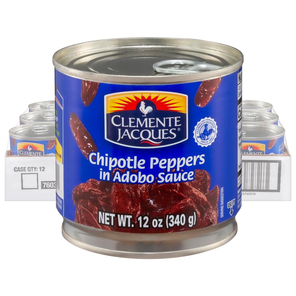 Clemente Jacques Chipotle Peppers in Adobo Sauce, 12 oz (Pack of 12)